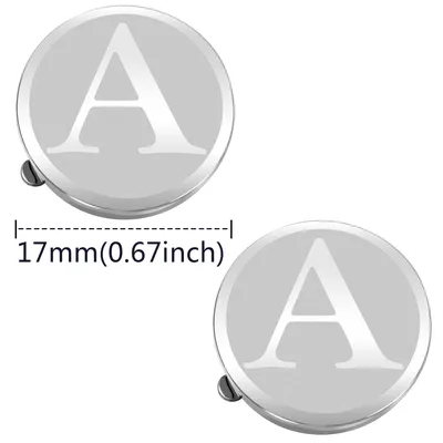 HAWSON Personalized Letter Cufflinks Custom Initials button Wedding Gifts LOGO Mens Shirt Cufflink
