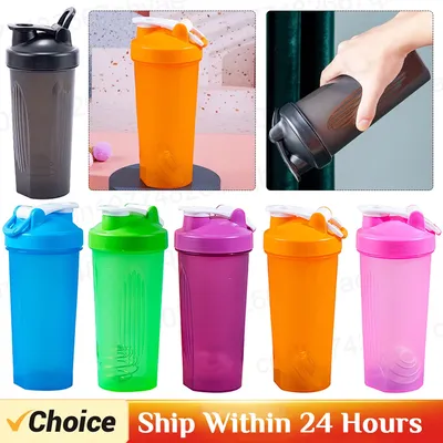 600ml Portable Protein Powder Shaker Bottle Leak Proof Water Bottle for Gym Fitness Training Sport