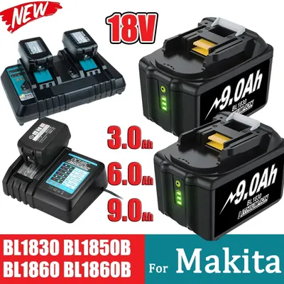 18V Вattery For Мakita BL1850B 18V Li-ion Battery 3/6/9Ah BL1840B BL1860 BL1890 BL1815 BL1830