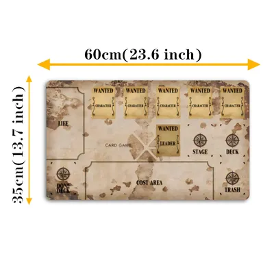 600X350mm New Cartoon One Piece Nami Luffy Game Card Battle Table Mat Ptcg Opcg Battle Mat Table Mat