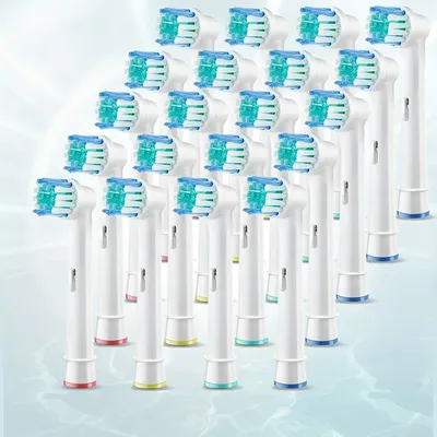 4pcs/12pcs/16pcs/20pcs Compatible With Oral-B Braun Replacement Toothbrush Heads - Professional