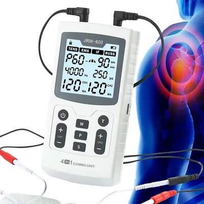4 In 1 Electric Muscle Stimulator Interferential High-Frequency Physiotherapy Device EMS IFT RUSS