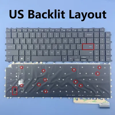 US Backlit Keyboard For Samsung Galaxy Book Pro NP950QDB NP950QED NP950XED NP960XFH NP750QFG Series