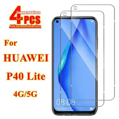1/4 piece For Huawei P40 Lite (4G-5G) high-definition tempered film HD+high-quality tempered glass