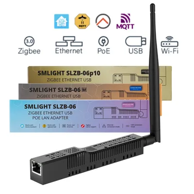 SMLIGHT SLZB-06/06M/06P7/06P10 Zigbee-to-Ethernet/WIFI/USB Gateway coordinator with PoE Work with