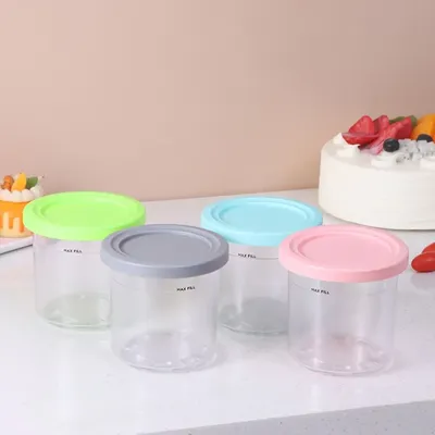 2/4pcs Ice Cream Pints Cup Ice Cream Containers With Lids For Ninja Creami Pints For Nc301 Nc300