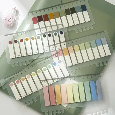 Sticky Index Labels 200 Sheets Stationery Color Sticky Writable Repositionable Index Tabs Flags for