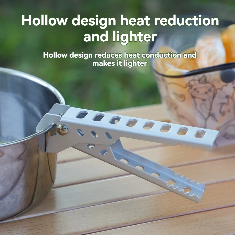 Outdoors Home Anti-hot Alloy Pot Clip Bowl Gripper Pot Food Clamp Kitchen Bowl Dish Pan Anti-Scalding Clip Kitchen Accessories