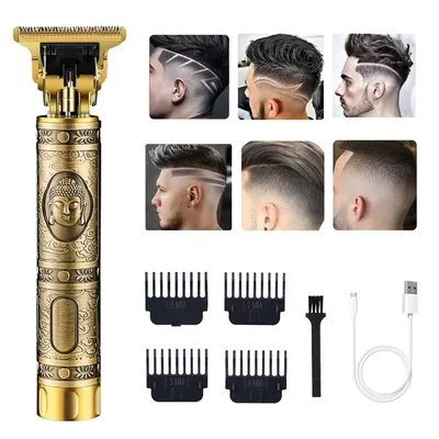Vintage T9 Electric Hair Cutting Machine Hair Clipper Professional Men Shaver Rechargeable Barber