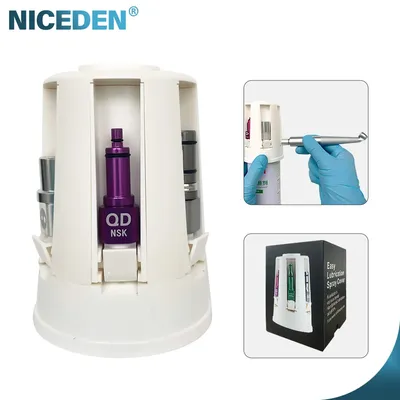Dental Portable Handpiece Oiler 5 Nozzles To Fit Standard Spray Cleaner Lubricant Spray Connector