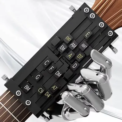Beginners Guitar Chord Trainer Guitar Auxiliary Practice Tool Chord Learning System Scale Assistant Portable Guitar Aid Chords