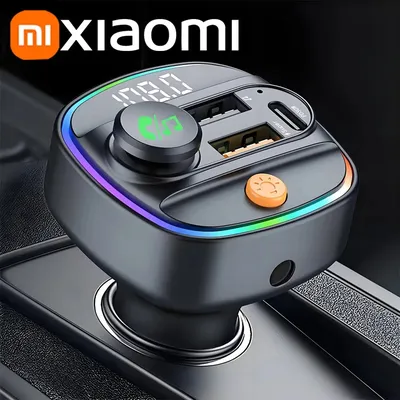 Xiaomi FM Transmitter Bluetooth 5.3 Hands-Free Car AUX Radio Modulator MP3 Player with Fast Charging