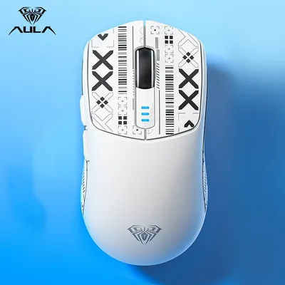 AULA SC580 Gaming Mouse Tri-mode Rechargeable Ergonomic Bluetooth Mouse 10000 DPI Wireless Bluetooth