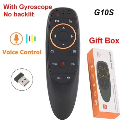 G10S Air Mouse Voice Remote Control 2.4G Wireless Gyroscope IR Learning for H96 MAX X88 PRO Android