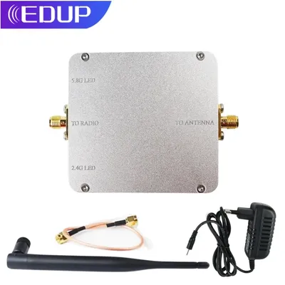 EDUP 4W Wifi Signal Booster 5.8/2.4GHz Wireless Repeater Broadband Amplifier for Router Accessories