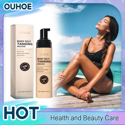 Self Tanning Mousse Natural Bronzer Accelerater Flawless Sunless Outdoor Summer Beach Moisturize