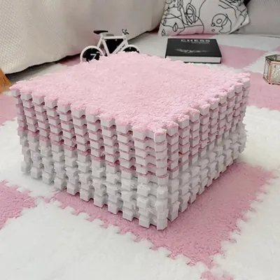 Soft Plush Children's Mat Baby Toys Eva Foam Puzzle Carpet Warm Children Play Mats Interlocking Rugs