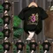 Black Tshirt My 1-9th Happy Birthday Princess Golden Butterfly Theme T-Shirt Baby Girls Gift Kids