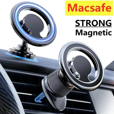 Car Magnetic Phone Holder for Magsafe Ring Paste Dashboard Air Outlet Mount Strong Magnet GPS