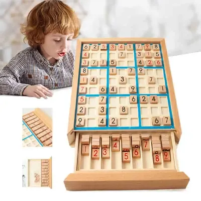 Sudoku Crosswords Montessori Wooden Educational Digits Inference logic Games Latin Square Math