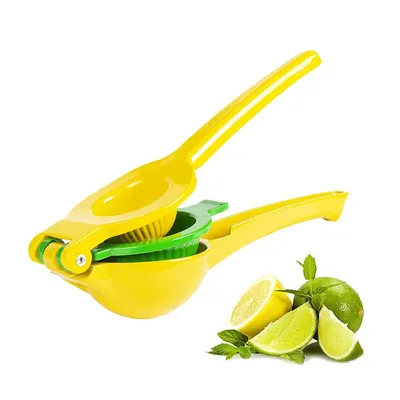 1pc Lemon Squeezer 2 in 1 Fresh Orange Citrus Lime Fresh Fruit Juicer Press Metal Hand Press
