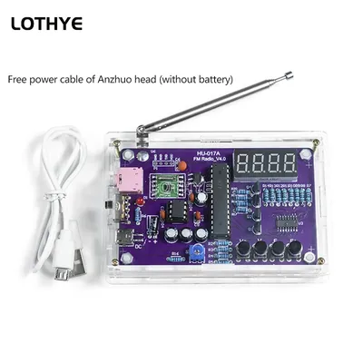 FM Radio Production Kit Circuit Board RDA5807S DIY Electronic Kit 5V / 3V Dual Power Supply