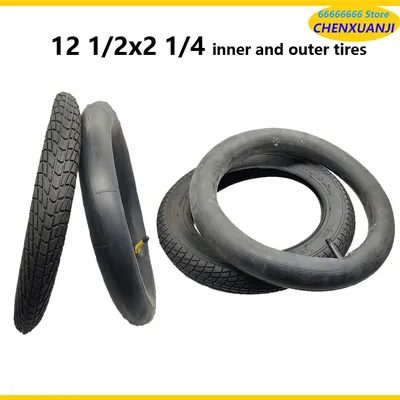 12 Inch Tire 12 1/2 X 2 1/4 ( 62-203 ) Fits Many Gas Electric Scooters and E-Bike 12 1/2X2 1/4 Wheel