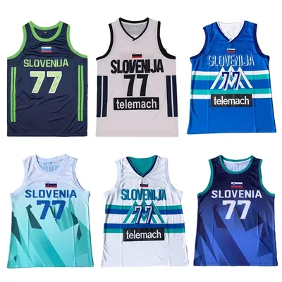 Basketball jerseys Slovenia 77 DONCIC jersey Sewing embroidery Cheap High Quality Outdoor sportswear