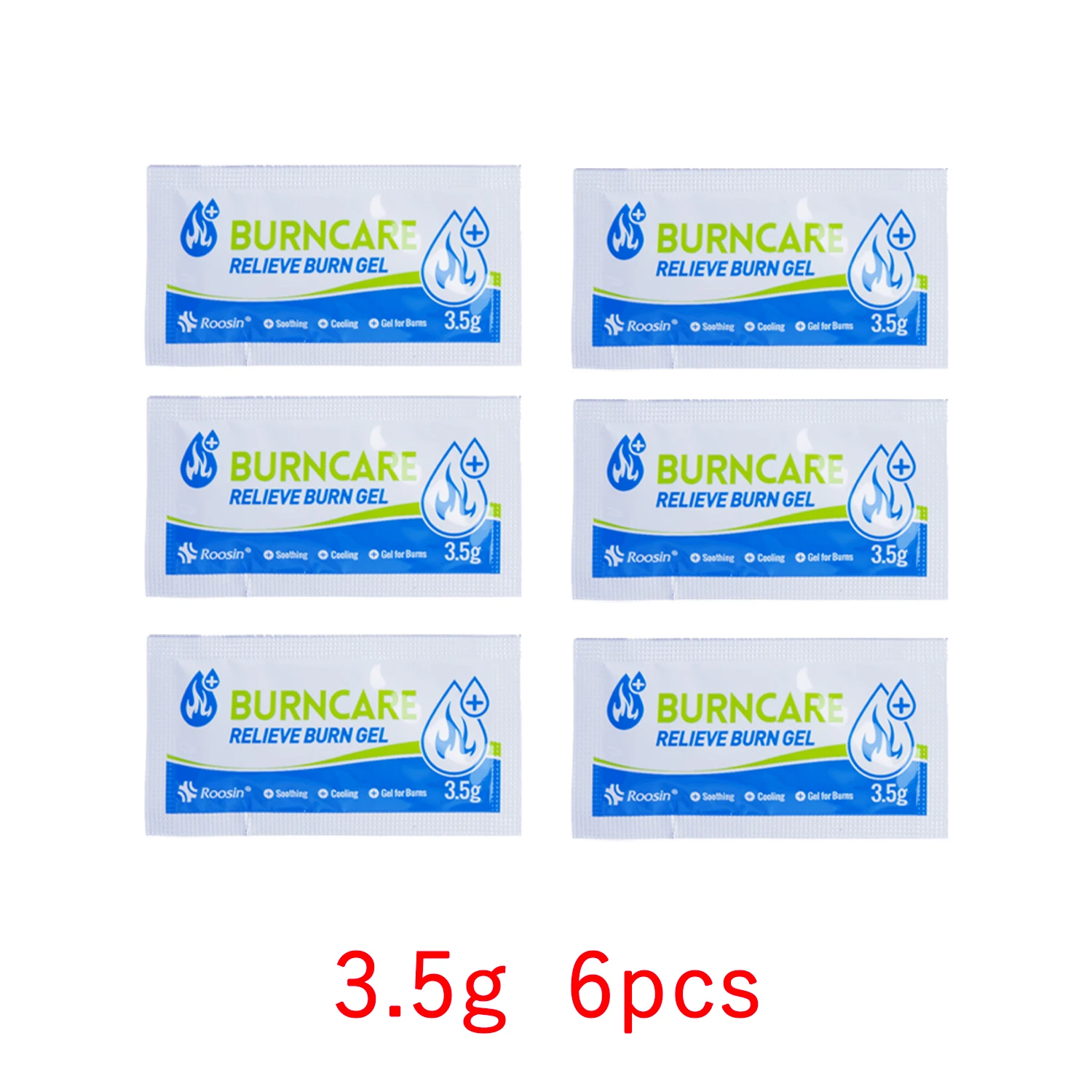 6PCS Medical 3.5g Burn Care Dressing Gel for Burn Wound Scar Wounds Care