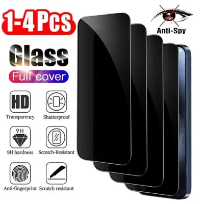 1-4PCS Anti Spy Screen Protector For Samsung S24 Ultra S25 S23 FE S22 Plus S21 S20 S10 Note 20 10