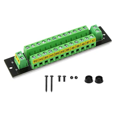 Evemodel 1 Unit Power Distribution Board 10A 2 Inputs 2 x 12 Outputs for DC AC Voltage Power Control