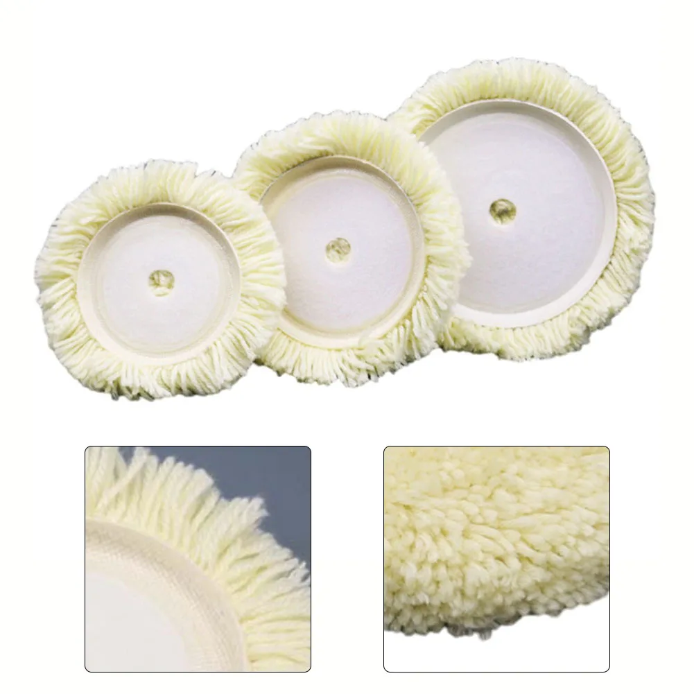 Wool Polishing Pad Buffing Grinding Wheel 5 6 7 Inch Automobile Ships Polishing Machine Electric Grinder Tool Accessories
