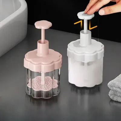Household Manual Foam Maker Flower Shape Whipped Bottlel Foam Whip Maker Rich Cream Foamer Shampoo