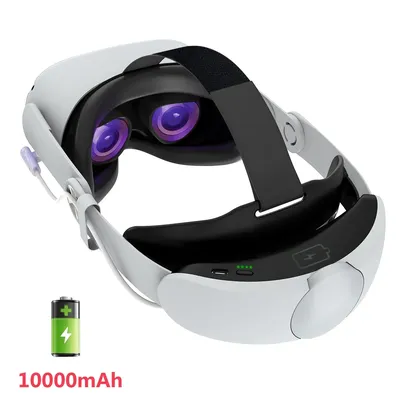 Head Strap with Battery for Meta / Oculus Quest 2 Extend Playtime Adjustable Comfortable Elite Strap