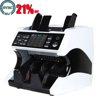 AL-920 Mixed Denomination 2 CIS Authenticating Coin Counting Machine UV/IR/MG/MT counterfeit