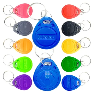 100pcs 125KHz Read-Only RFID Tag Keyfobs Access Control TK4100 EM4100 Smart Card Keychain Token