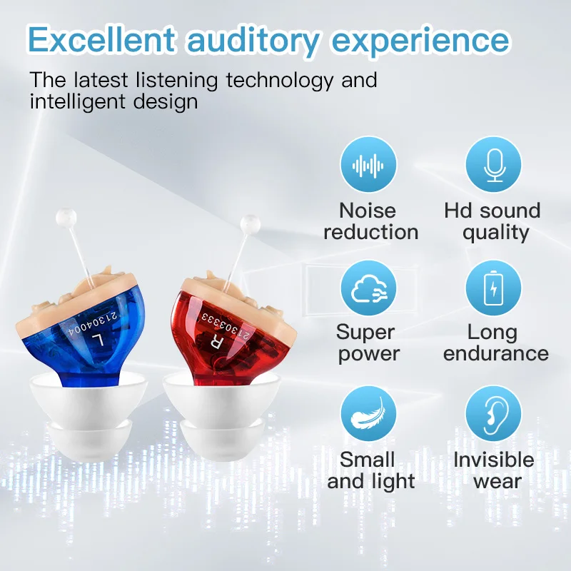 Color CIC in Deafness Machine Sound Amplifier Invisible Hearing aid A comfortable Hearing aid for the Elderly