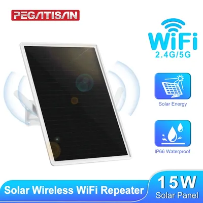 15W Solar WiFi Router 300Mbps Router Signal Booster 20000mAh Outdoor Wireless Repeater for Solar