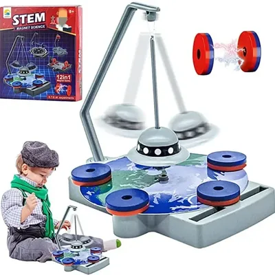 12 in 1 Magnetic Suspension Science Kit Children's Toys STEM Magnetic Science Experiment Magnet