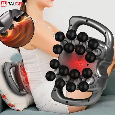 Fascia Gun Muscle Massager Gun Sixteen-head High Frequency Neck Shoulder Waist Massage Machine