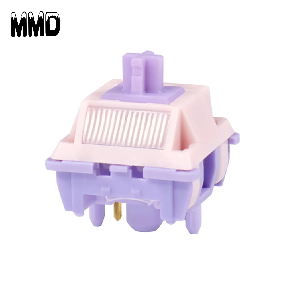 MMD Princess V4 Switch 5Pin Linear 28g 38g 45g 53g HIFI Hot Swap Custom Mechanical Keyboard Switches Embedded Light Guide Pillar