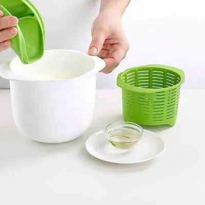 Microwave Oven Silicone Cheese Maker DIY Fresh Cheese Machine Cheese Whey Drain Filter Bucket with