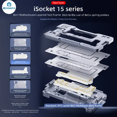 QianLi MEGA-IDEA iSocket Motherboard layered test Frame fixture reballing platform For iPhone 15