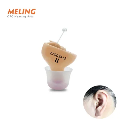 Meling Q10 Hearing Aid Mini Flesh Color Stealth Hearing Amplifier Portable Aids10A Battery Left