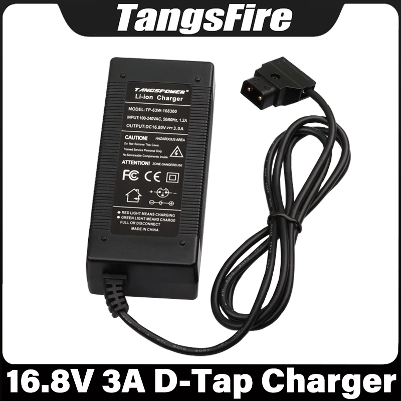 16.8V 3A D-Tap Li-ion Battery Charger For 4S Camcorder V Mount / V Lock Battery Pack Camera Camcorder Power Adapter Dtap Plug