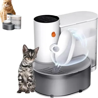 Dog and Cat Water Dispenser, Pet Water Dispenser, Dumping Cat Water Dispenser, Running Water
