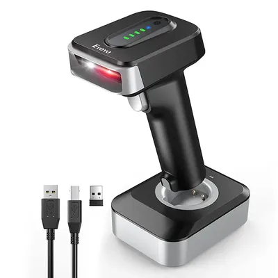 Eyoyo Auto-sensing Screen Scanning 1D Bluetooth Barcode Scanner With 2500mAh Power Indicator