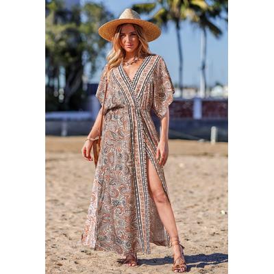Soulful Serenity Paisley Cover-Up Maxi Dress
