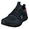 Sneaker BUGATTI, Herren, Gr. 44, schwarz, Textil, sportlich, Schuhe, Schnürschuh, Halbschuh, Freizeitschuh, Kontrastbesatz an der Ferse