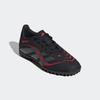 Fußballschuh ADIDAS PERFORMANCE "PREDATOR CLUB KIDS TF", Gr. 36, core schwarz, grau four, lucid rot, Synthetik, sportlich, Schuhe